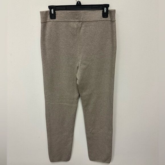 Chico’s Cozy Beige Knit Pants Cotton and Cashmere - Picture 1 of 3